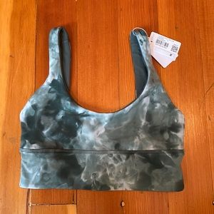 NWT Lululemon Align Bra in Green Tye Dye Size 4 A/B
